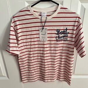 Zara Kids Nautical Red and White Tee